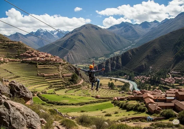 Ziplining in Cusco